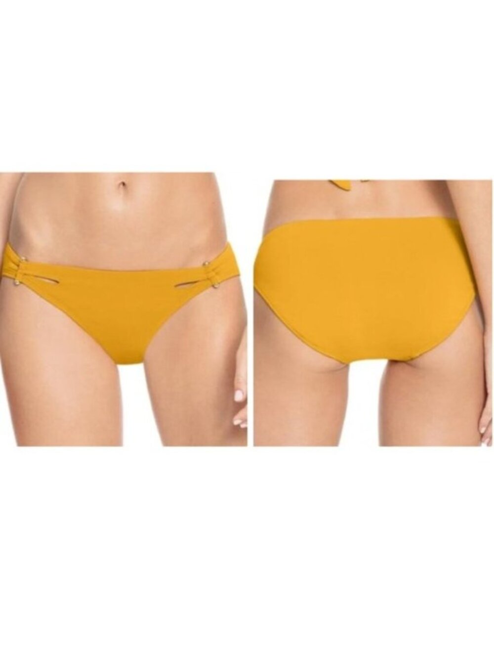 Robin Piccone Ava Luca Barbell Swim Bikini Bottoms - L
